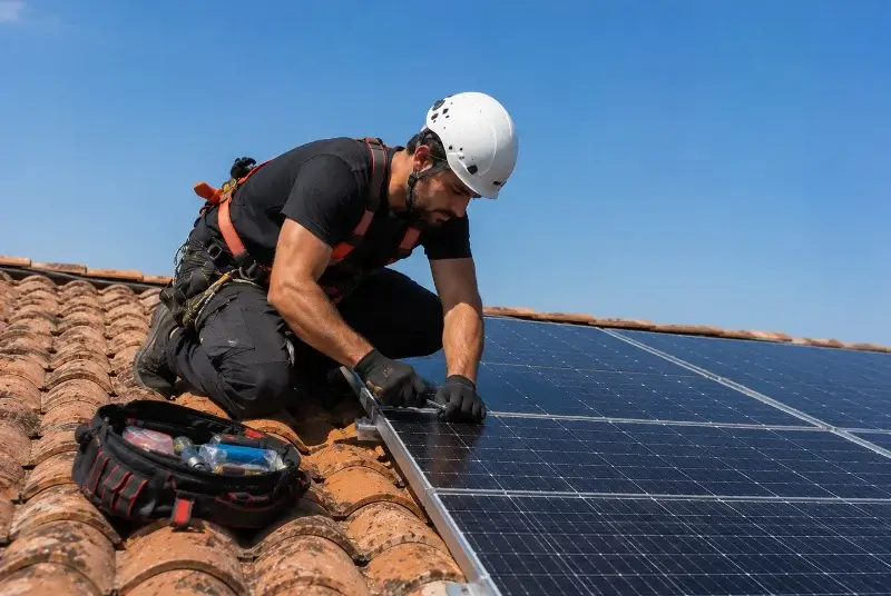 Maintenance et monitoring de panneaux solaires à Vayres